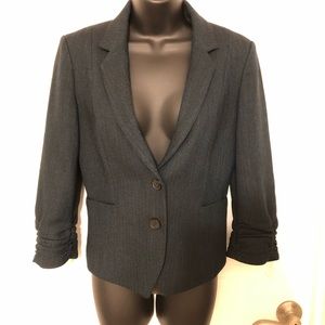 Express Black/Teal Suit Coat
